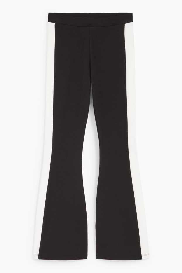 Children Girls - Flared leggings - black