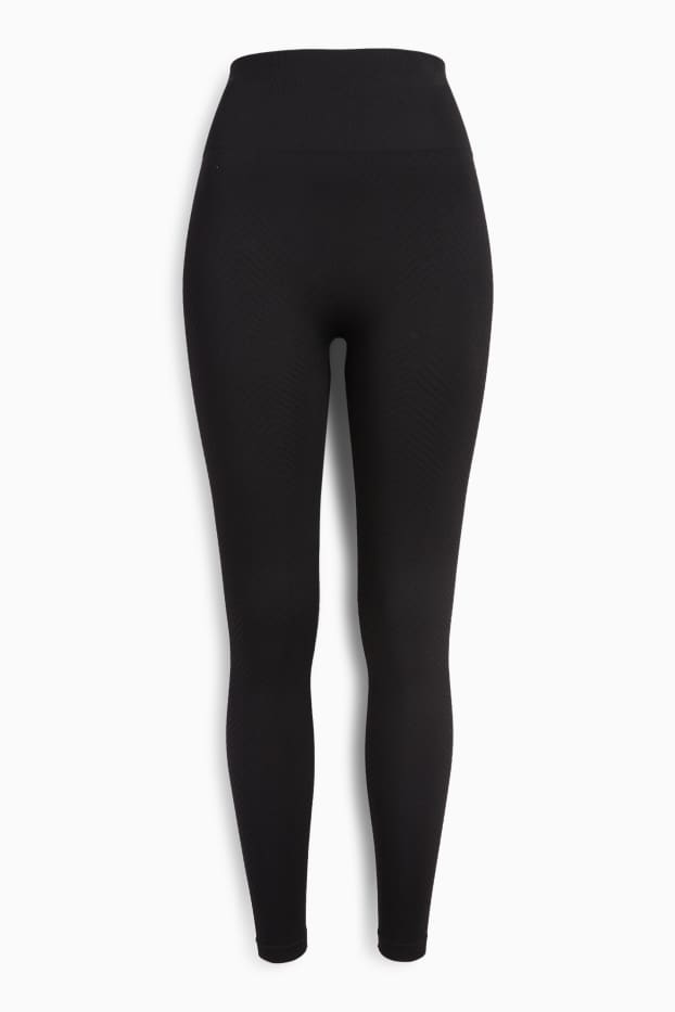 Damen - Sport-Leggings - UV-Schutz - schwarz