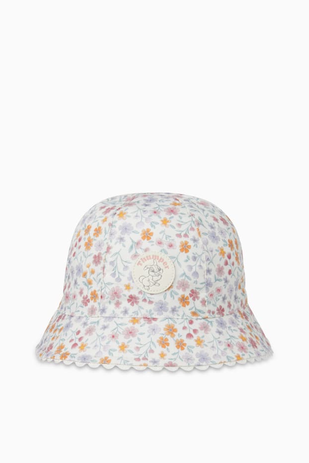 Neonate - Bambi - cappello neonati - a fiori - bianco crema
