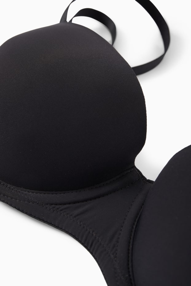 Dona - Sostenidors amb cèrcol - BALCONETTE - enconxat - LYCRA® - negre