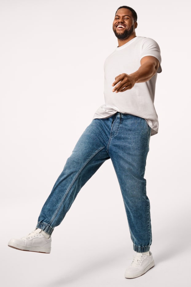 Home - Tapered jeans - Flex jog denim - LYCRA® - texà blau fosc