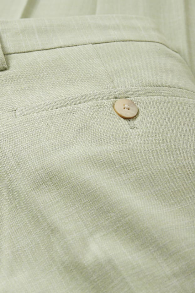 Heren - Broek uit het combi-systeem - slim fit - Flex  - lichtgroen