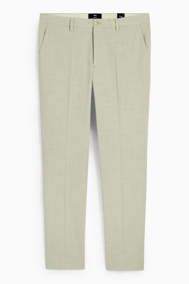 Heren - Broek uit het combi-systeem - slim fit - Flex  - lichtgroen