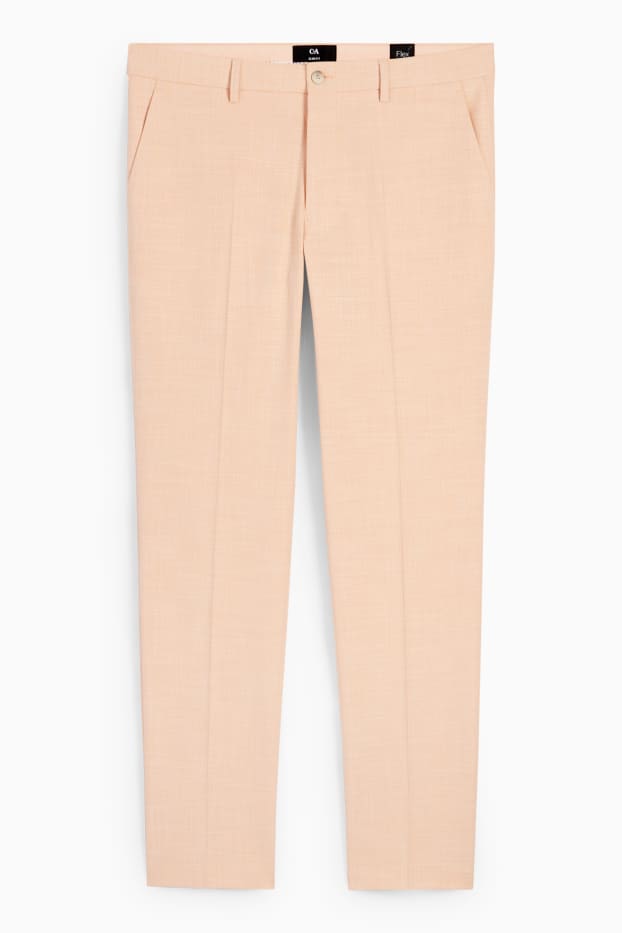 Bărbați - Pantaloni modulari - slim fit - Flex  - portocaliu deschis