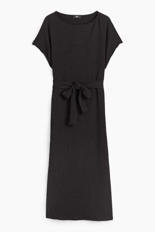 Femei - Rochie-tricou - negru