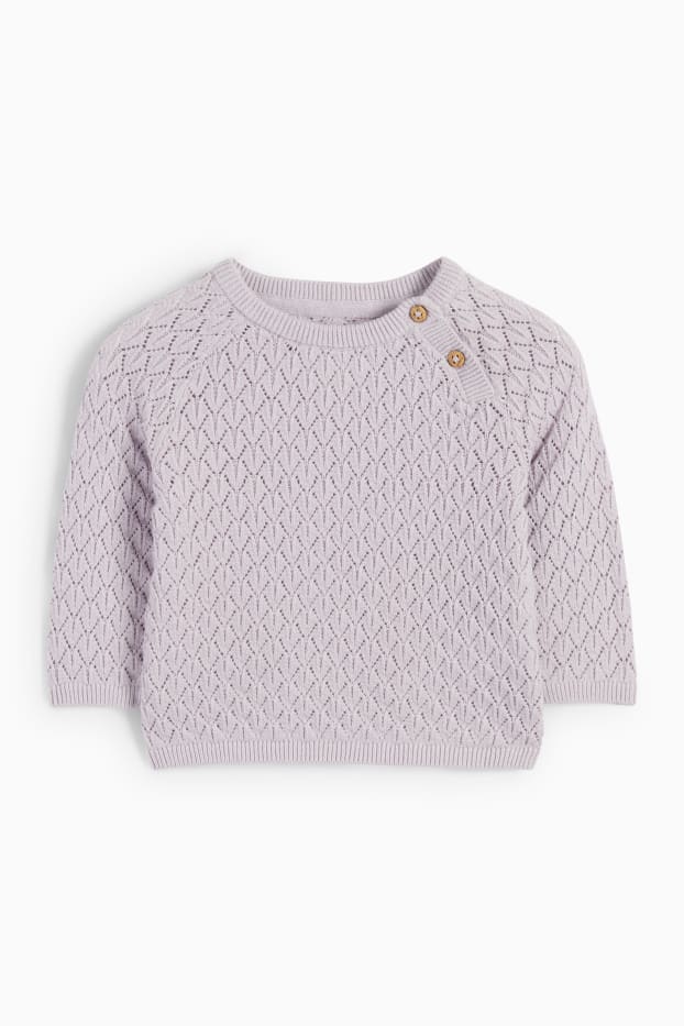 Baby Mädchen - Baby-Outfit - 2 teilig - violett