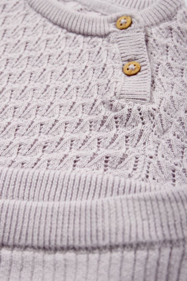 Baby Mädchen - Baby-Outfit - 2 teilig - violett
