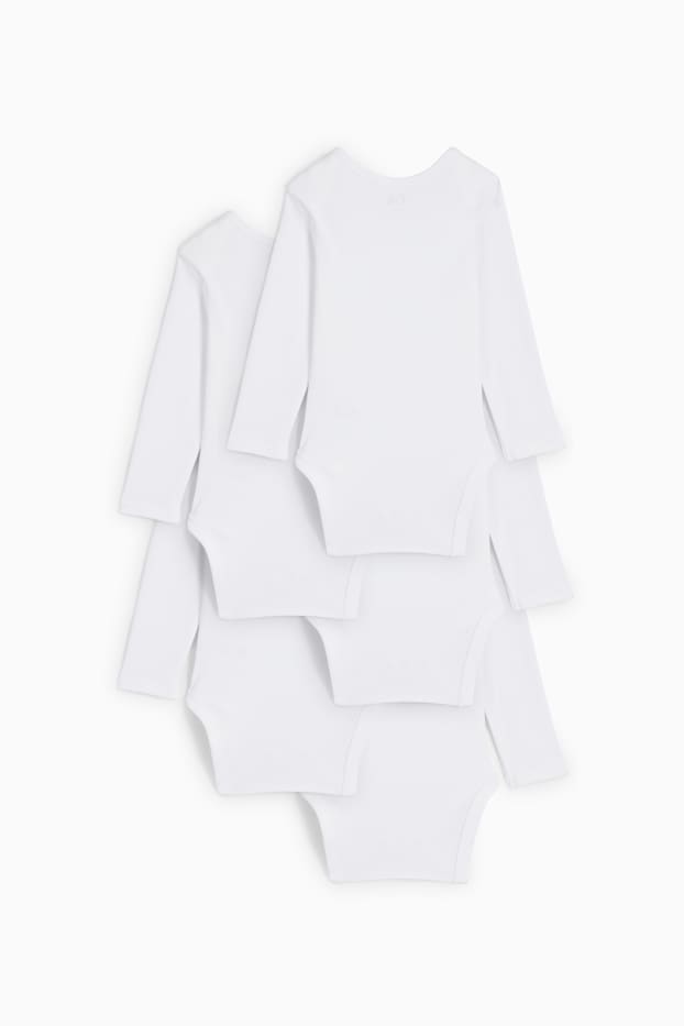 Unisex - Multipack 5er - Baby-Body - weiss