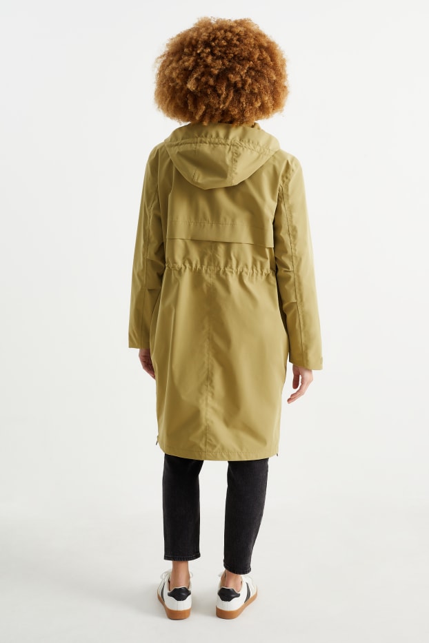 Dona - Impermeable amb caputxa - amb folre - impermeable - verd