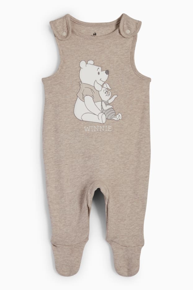 Unisexe - Winnie l’ourson - ensemble avec grenouillère - 2 pièces - marron clair