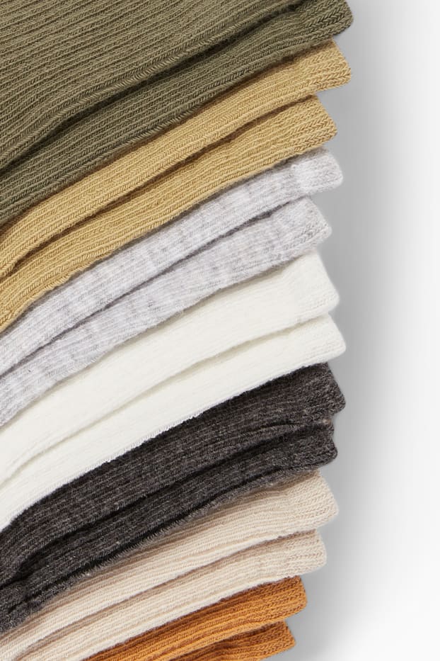 Bébés garçons - Lot de 7 paires - chaussettes bébé - vert foncé