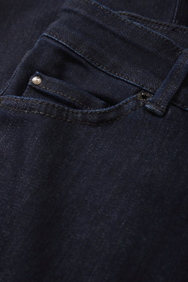 Damen - Premium Denim by C&A - Straight Jeans - Mid Waist - LYCRA® - dunkeljeansblau