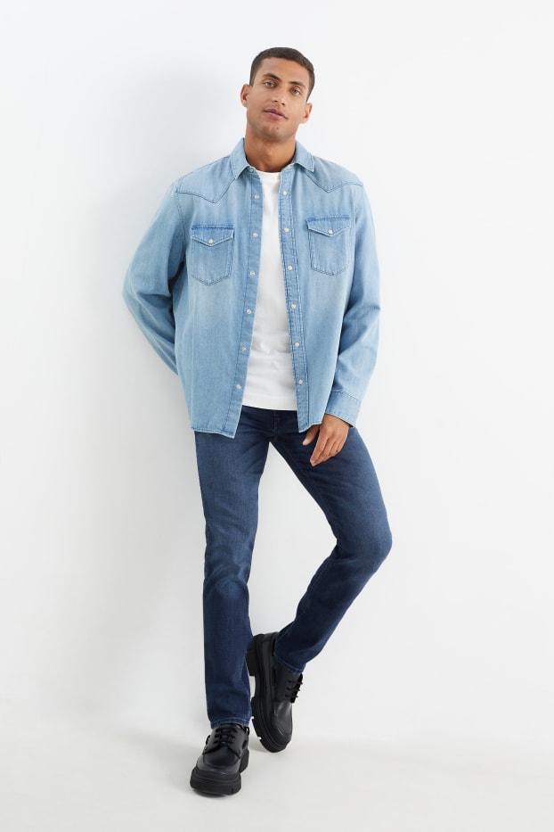 Hommes - Premium Denim by C&A - slim jean - LYCRA® - jean bleu foncé