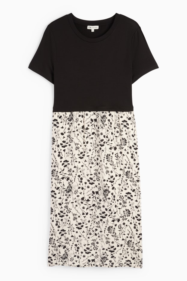 Dona - Vestit de maternitat - look 2 en 1 - beix clar
