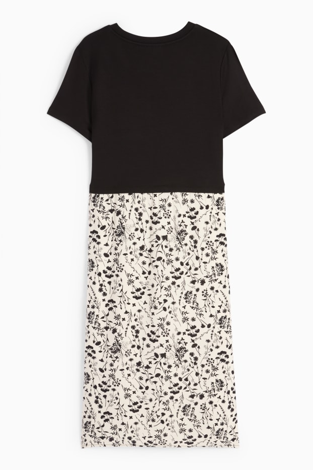 Dona - Vestit de maternitat - look 2 en 1 - beix clar