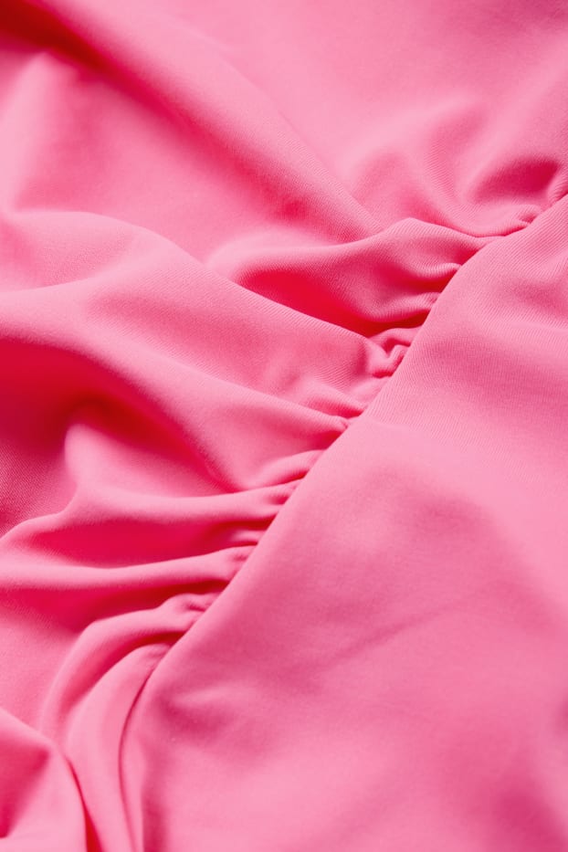 Dames - Badpak met plooiingen - voorgevormd - LYCRA® XTRA LIFE™ - fuchsiarood