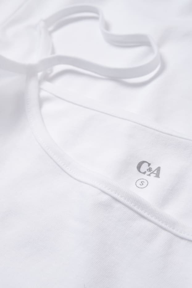 Dona - Paquet de 2 - top bàsic - blanc/blanc