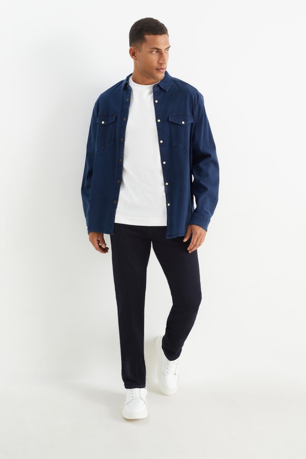 Heren - Premium Denim by C&A - straight jeans - LYCRA® - jeansdonkerblauw