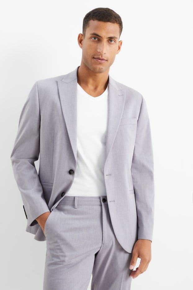 Hommes - Veste de costume - slim fit - Flex - 4 Way Stretch - violet