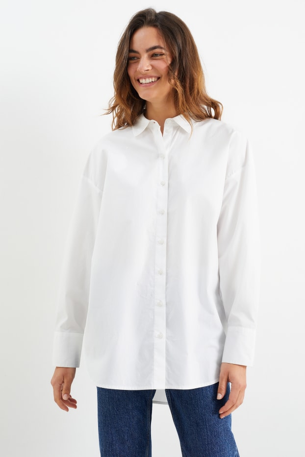 Damen - Bluse - weiss