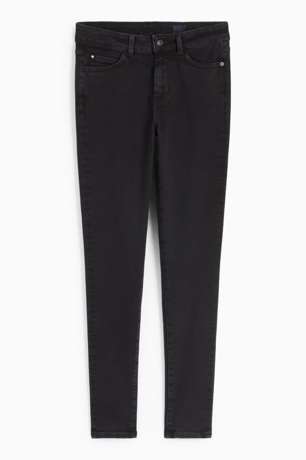 Femei - Premium Denim by C&A - skinny jeans - talie medie - negru