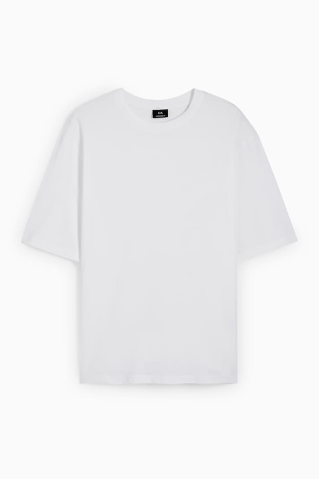 Herren - Oversized-T-Shirt - weiß