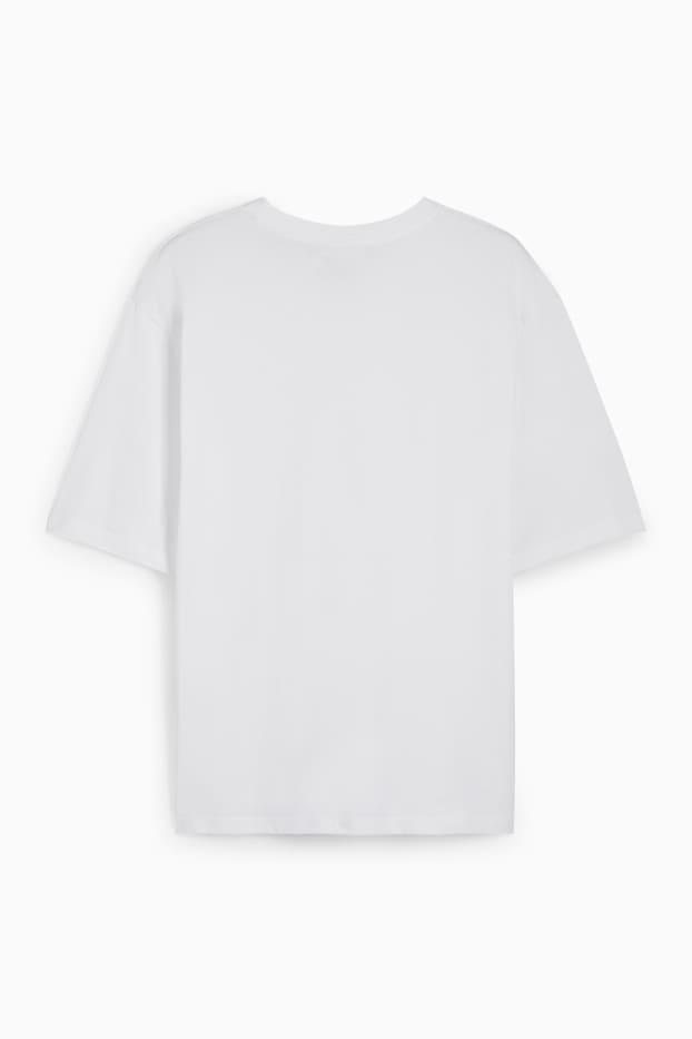 Herren - Oversized-T-Shirt - weiß