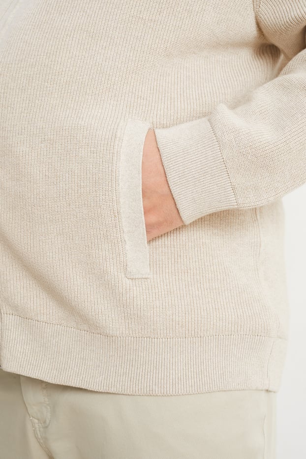 Uomo - Cardigan - beige chiaro