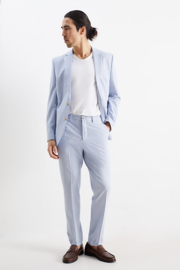 Bărbați - Pantaloni modulari - slim fit - Flex - albastru
