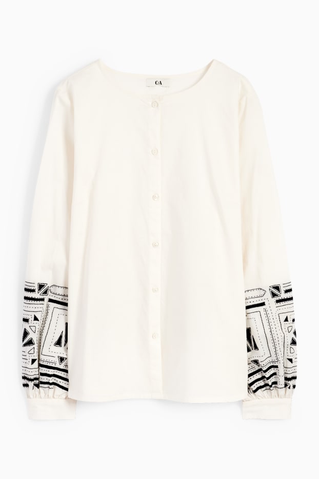 Damen - Rangsutra x C&A - Bluse - cremeweiss
