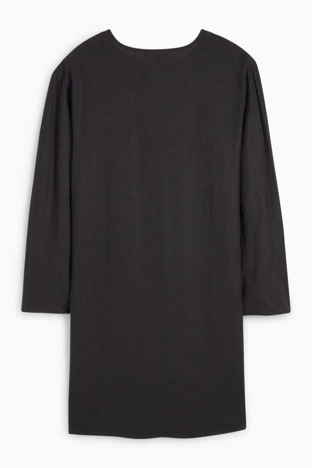 Women - Rangsutra x C&A - tunic dress - linen blend - black