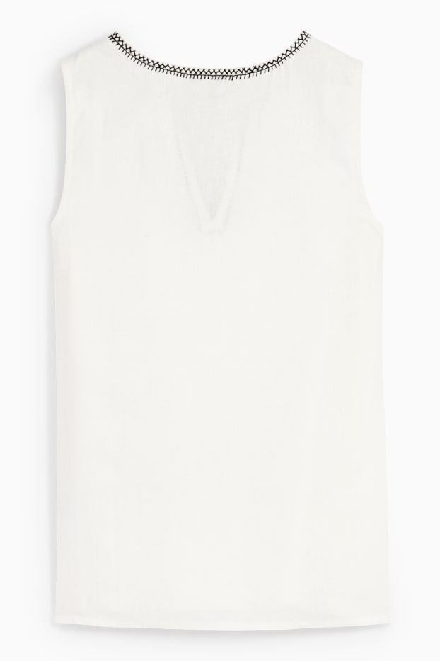 Women - Rangsutra x C&A - blouse top - linen blend - cremewhite