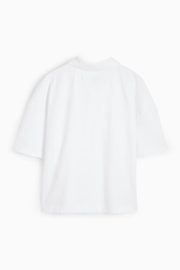 Women - Basic polo shirt - white