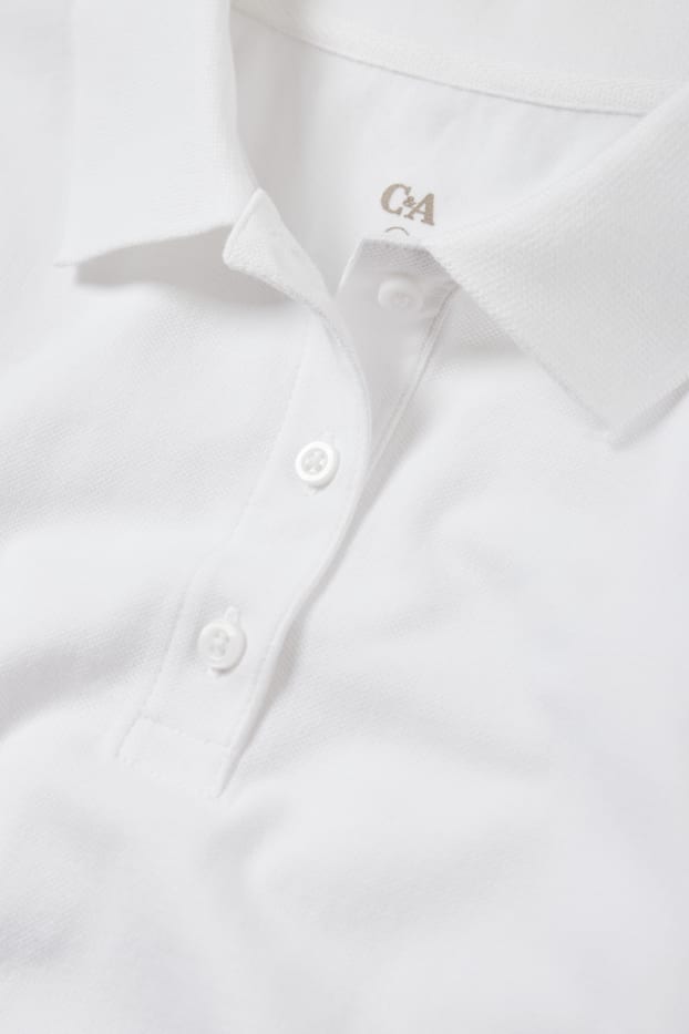 Women - Basic polo shirt - white
