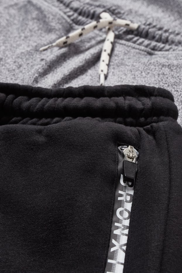 Kinder Jungen - Multipack 2er - Jogginghose - schwarz