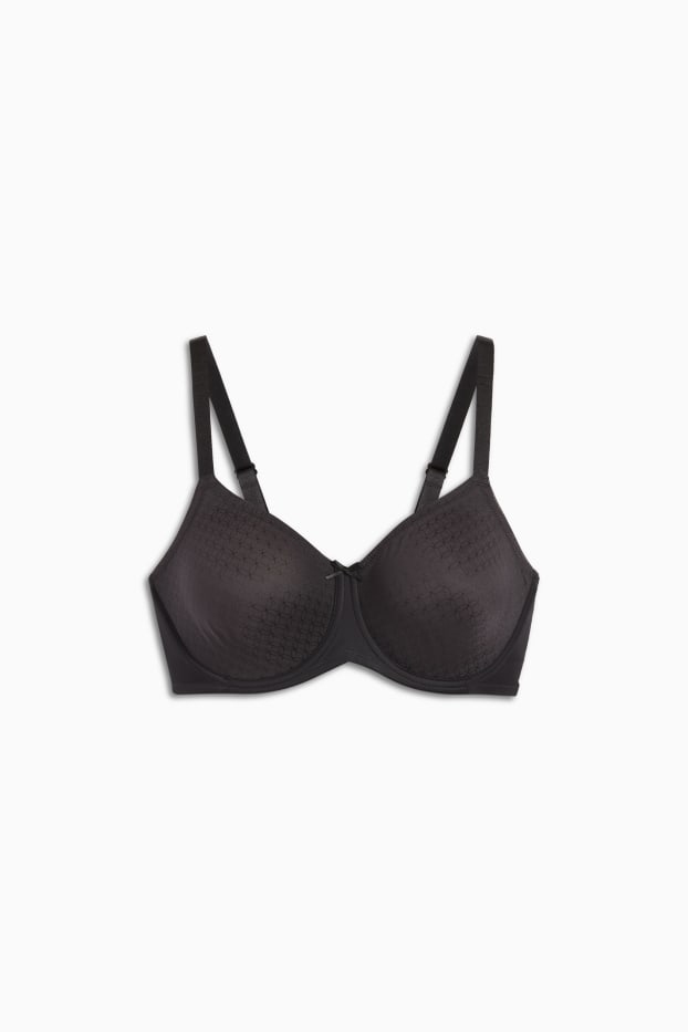 Femmes - Soutien-gorge minimiseur avec armatures - noir