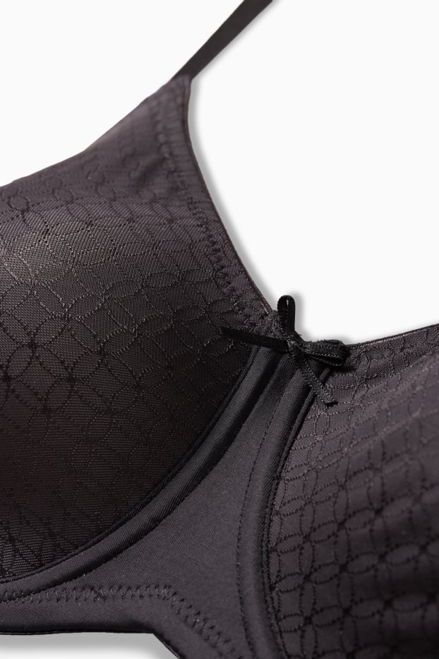 Femmes - Soutien-gorge minimiseur avec armatures - noir