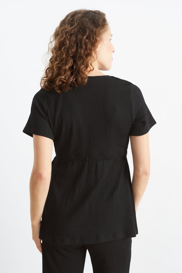 Women - Nursing blouse - black