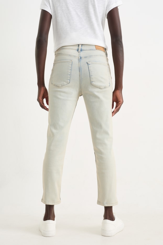 Donna - Slim jeans - vita alta - jeans grigio chiaro