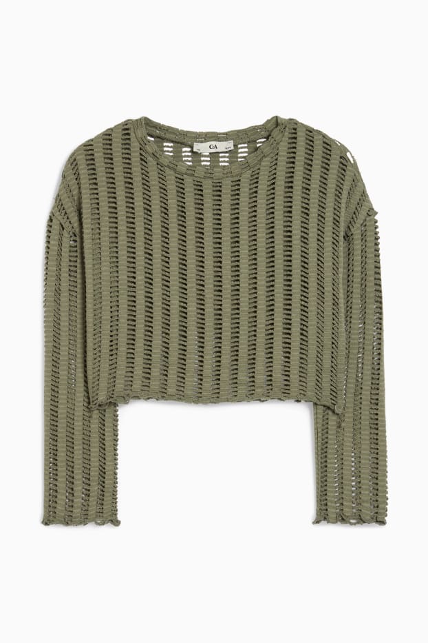 Bambine - Maglione - verde scuro