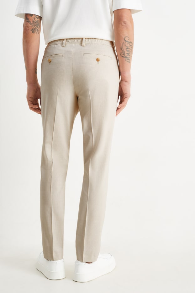 Herren - Baukasten-Hose - Slim Fit - Flex - hellbeige