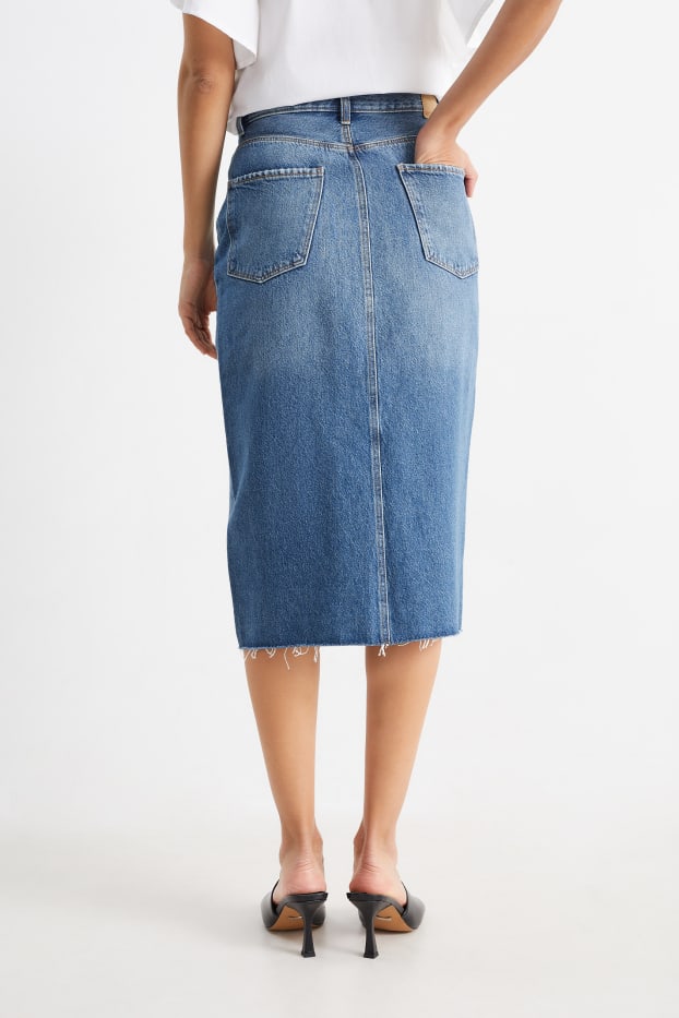 Damen - Jeansrock - jeansblau