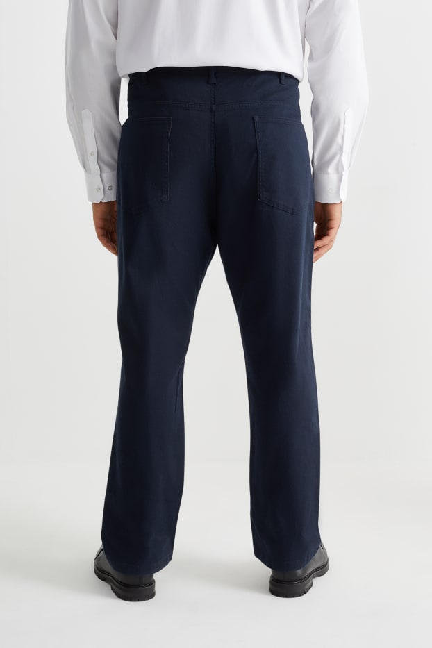Hommes - Pantalon - regular fit - bleu foncé