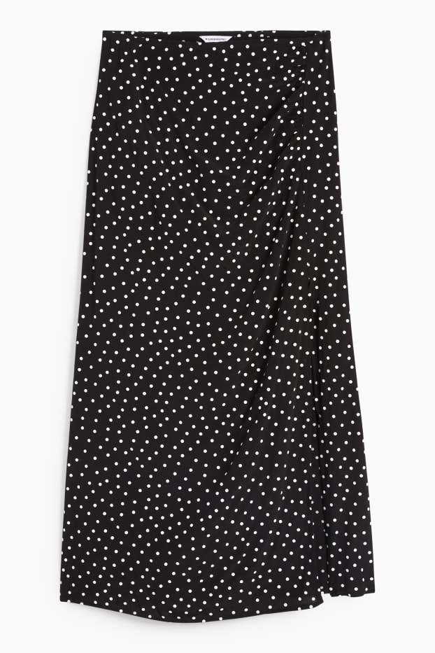 Dames - Rok - met stippen - zwart