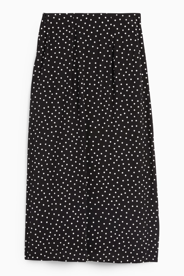Dames - Rok - met stippen - zwart