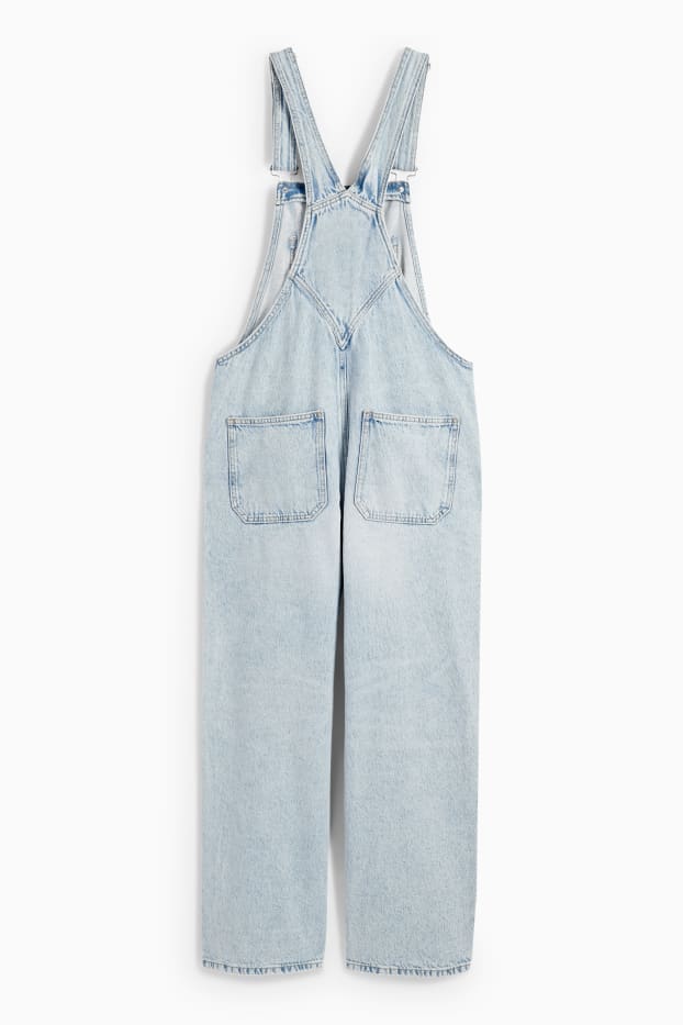 Women - Denim dungarees - relaxed fit - denim-light blue