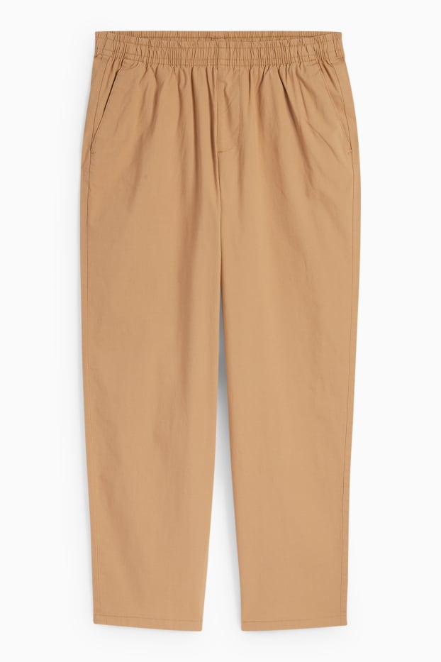 Pánské - Kalhoty chino - tapered fit - béžová