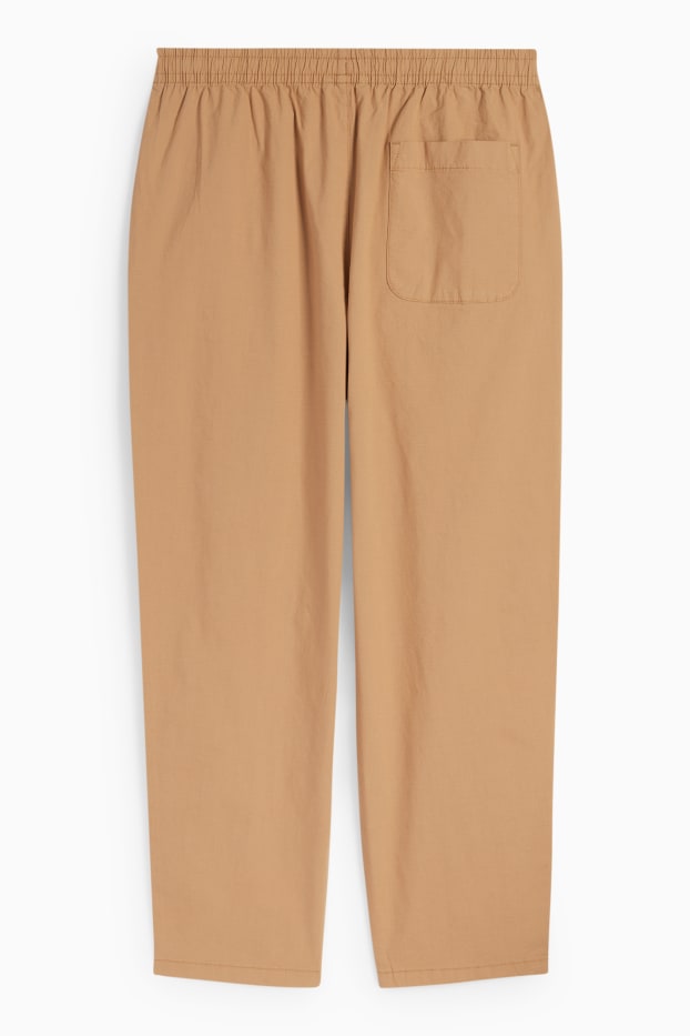 Pánské - Kalhoty chino - tapered fit - béžová