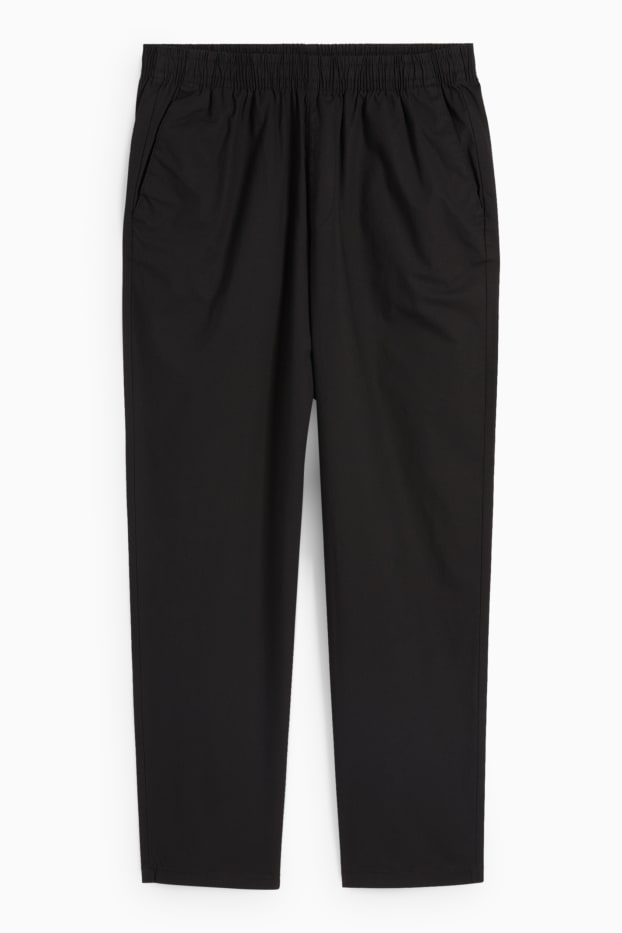Pánské - Kalhoty chino - tapered fit - černá