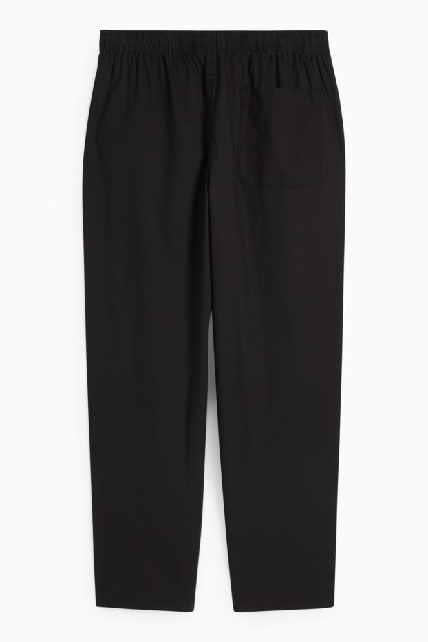 Pánské - Kalhoty chino - tapered fit - černá